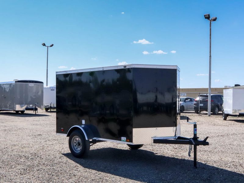 SOLD, More Coming! 2023 Continental Cargo RSV-Series 5' x 8' (Black, Single Rear Door)